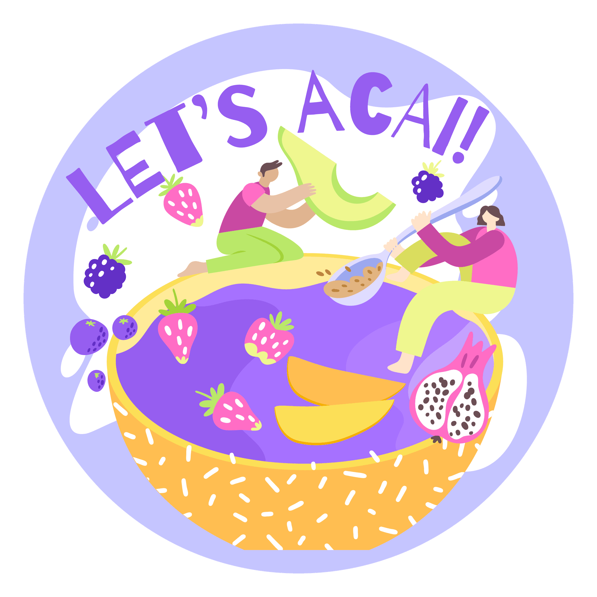 Let's Acai Brand Logo