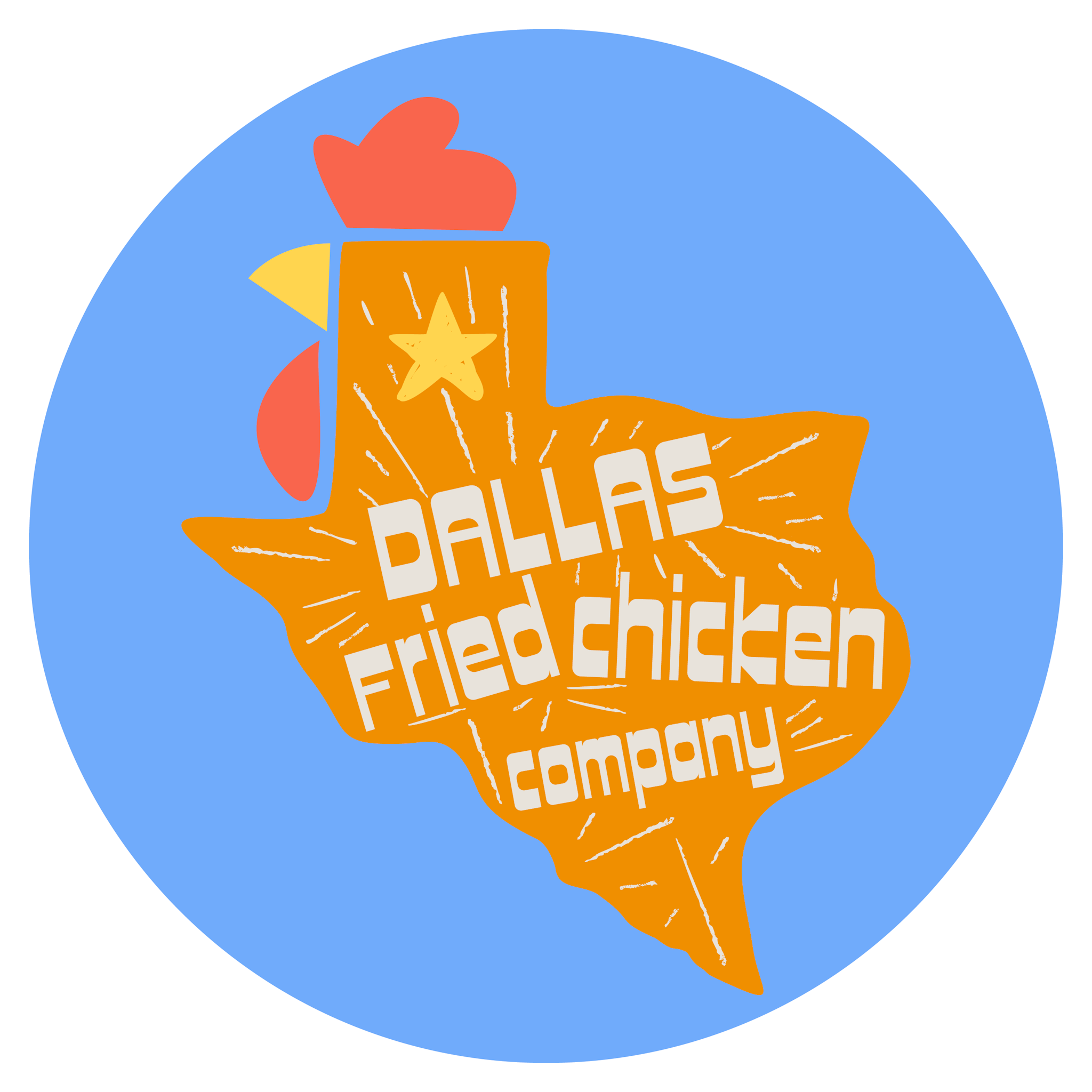 Dallas Fried Chicken Brand Logo